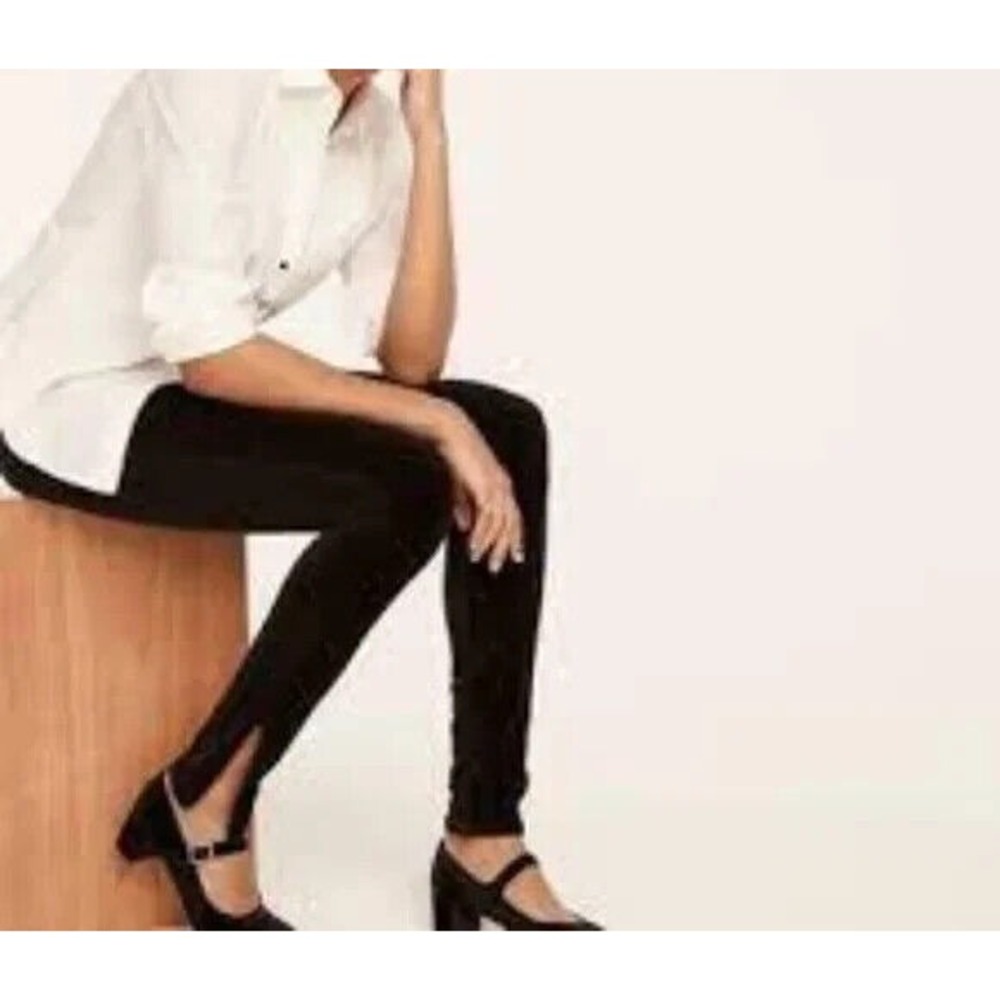 J Crew Italian Mario Bellucci Stretch Velvet Legging Women L NWT Zip Ankle BD279